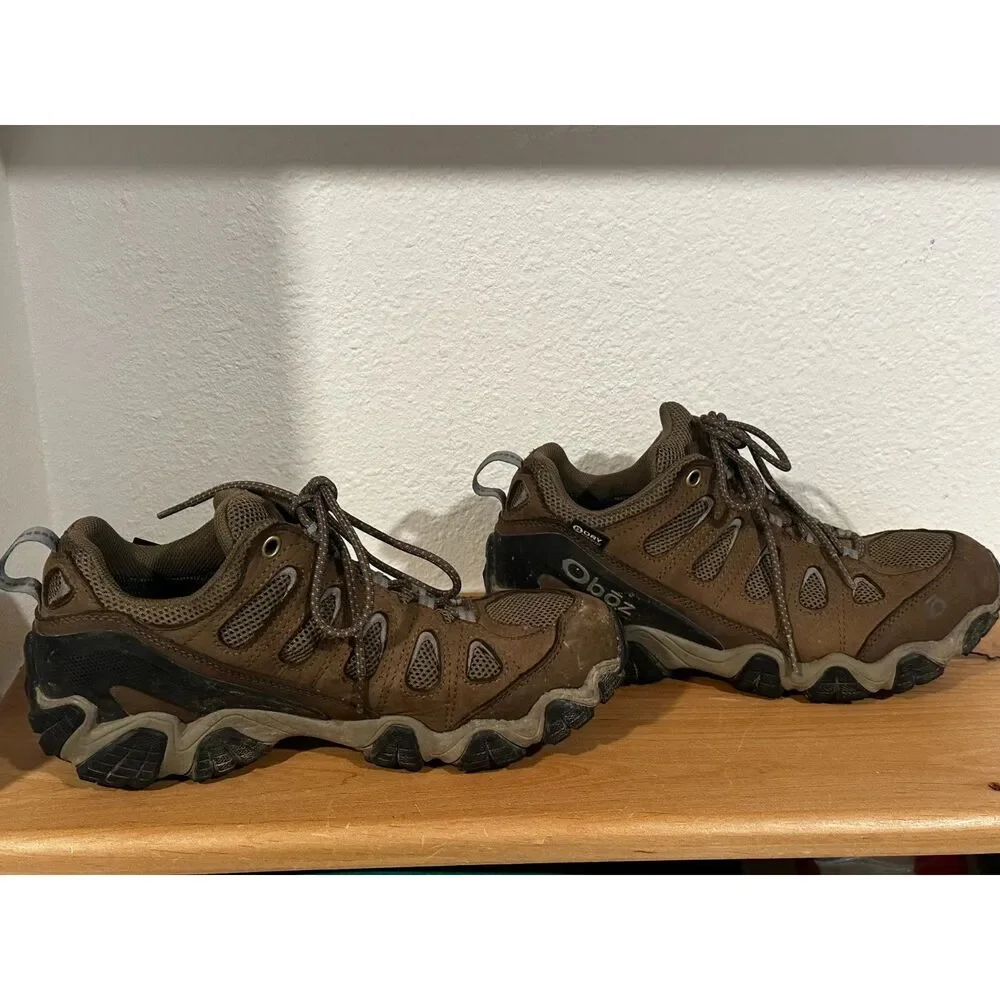 Oboz Women's Sawtooth II Low Waterproof Hiking Shoes - Walnut US 10 EUC